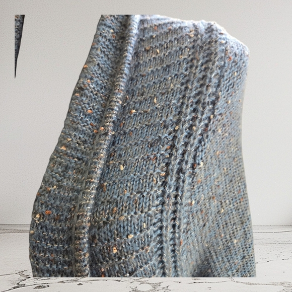 Denver Hayes Green Flecked Open Cardigan Sweater Size Med - Picture 2 of 5